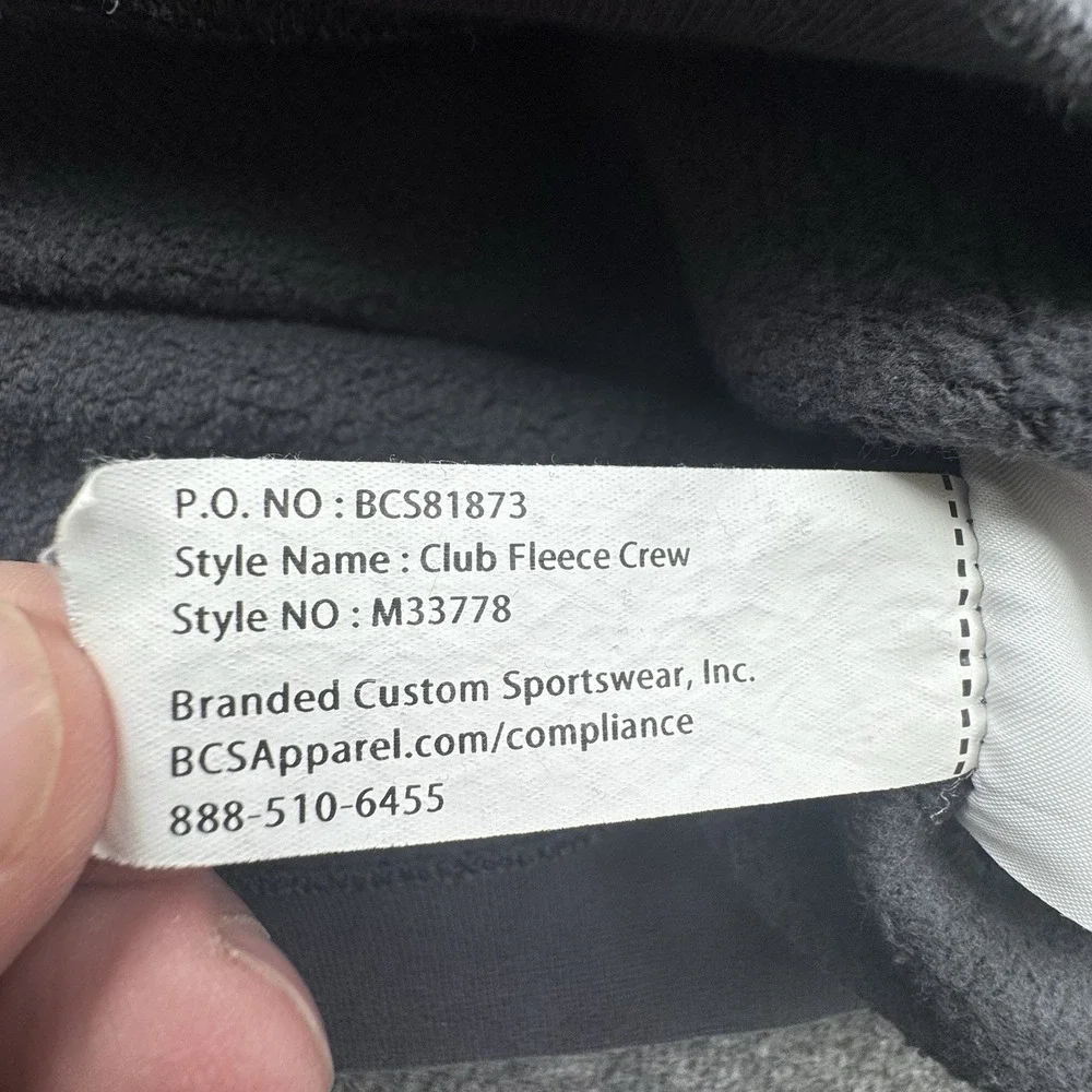 Nike Baylor Bears Sweatshirt Mens Sz XL Gray Nike Club Fleece Crew Pullover NCAA